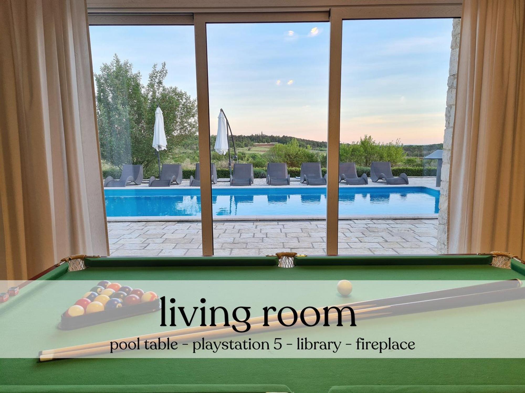 Spacious Villa With Pool, Indoor Jacuzzi And Sauna Near Porec Višnjan Exterior foto
