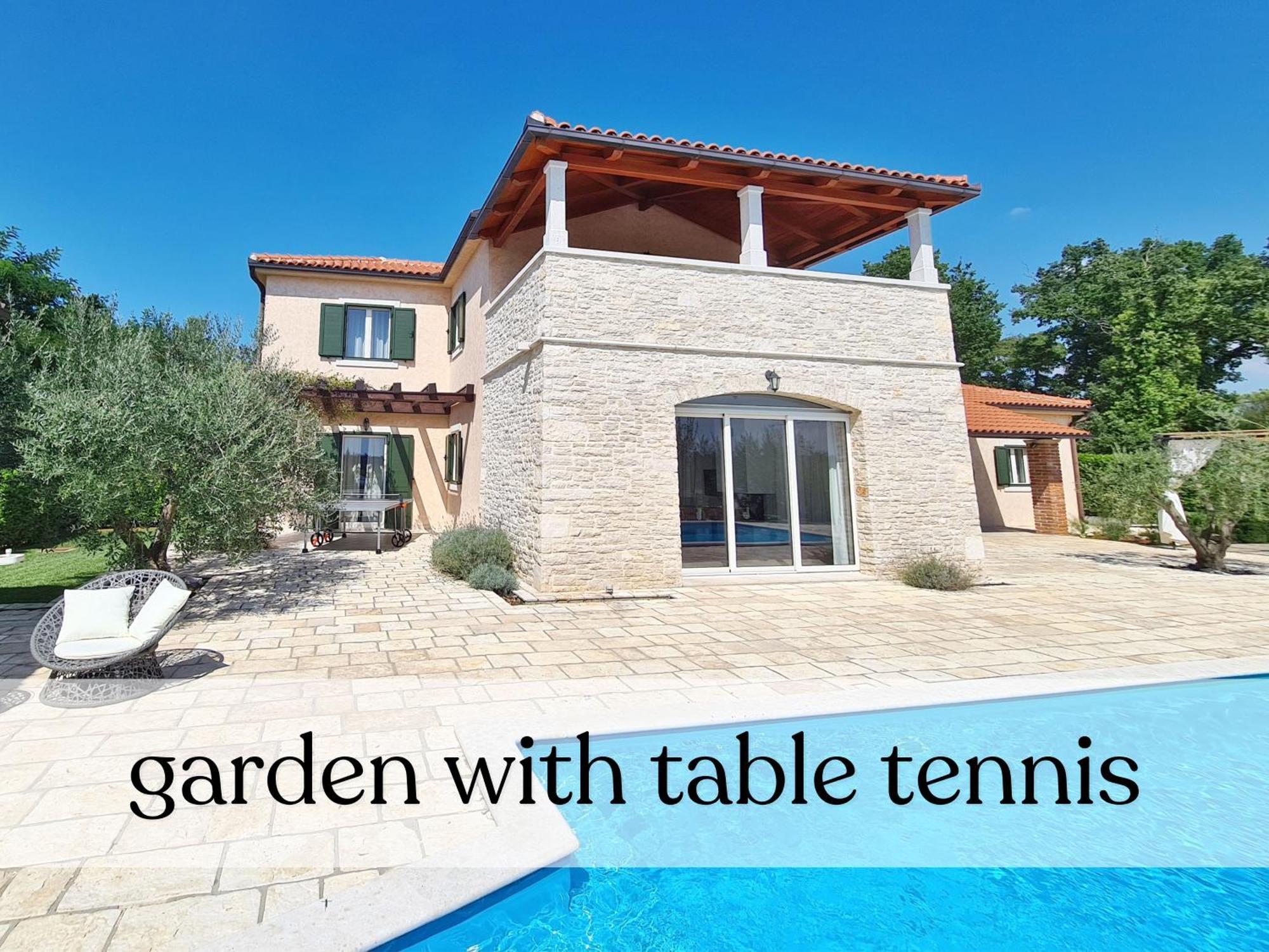 Spacious Villa With Pool, Indoor Jacuzzi And Sauna Near Porec Višnjan Exterior foto